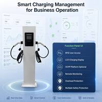 EONDRIVE Nouvelle borne de recharge AC pour véhicules électriques, double pistolet 2*7kW, GBT, système de paiement OCPP, 400V, IP54, pour la maintenance et la recharge des véhicules électriques en showroom