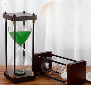 Sablier classique en verre borosilicate haute qualité avec logo personnalisé gratuit, 15/30/60 <span class=keywords><strong>minutes</strong></span>, minuteur, cadeau d'anniversaire, promotion commerciale - Product Image 1