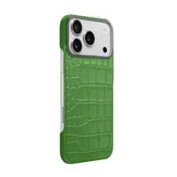 Nouvel Arrivage – Étui de Luxe Personnalisé en Cuir Véritable de Crocodile Exotique Haut de Gamme pour iPhone 18 17 Pro Max avec Fermeture Magnétique