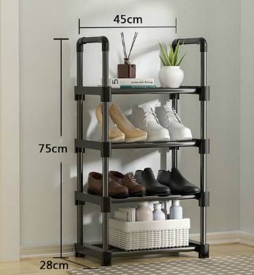 Stainless Steel Industrial Shoe Rack Durable Stylish