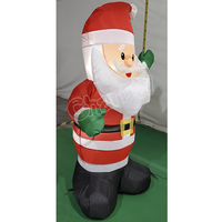 Père Noël gonflable sur mesure de 1,2 m de haut pour la publicité extérieure, la décoration de jardin et les fêtes de Noël