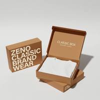 Maßgefertigte Wellpappe-Versandkartons mit Logo Kraft-Karton Versandverpackung Geschäfts-Abonnement-Versandboxen E-Commerce Geschenkboxen