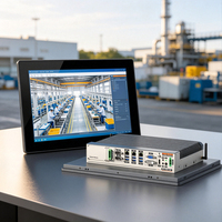 Tablette robuste tout-en-un murale intégrée de 17 pouces, écran tactile industriel étanche IP66