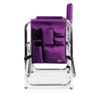 Chaise pliante Portable en Aluminium violet pour jardin extérieur, hauteur réglable, chaise de direction en bois