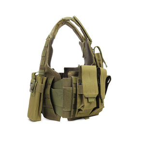 Spoir Outdoor tattico zaino mimetico gilet multifunzionale con funzione impermeabile, gilet da campeggio con cerniera - Product Image 6