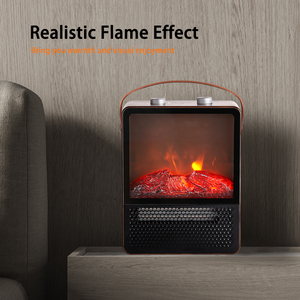 Poêle électrique portable 3D de 1500W/850W pour bureau et chambre, chauffage autonome avec thermostat, portée 249 pieds - Product Image 4