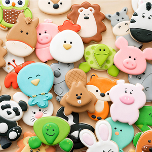 Sweet Sugarbelle Animal Cookie Cutter Moule Outil Pochoir Modèle Ensemble pour Royal Glaçage Biscuit Fondant Pâte Cutter Outil - Product Image 5