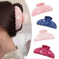Pince à cheveux requin rouge en forme de demi-cercle à motif glacier, pince à cheveux en gelée, promotion publicitaire, accessoires pour cheveux, usine