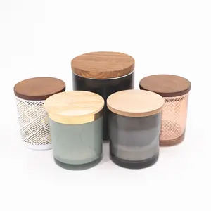 Nature style solid wooden lid for glass jar