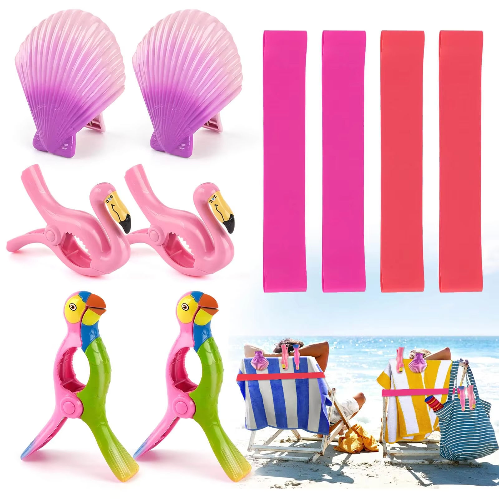 Factory Made Good Selling Products Summer Plastic Beach Towel Clip Animal Bath Towel Clip