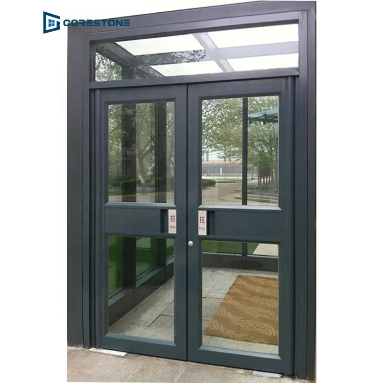 Modern Aluminium Pivot Front Entry Doors Metal Aluminum Doors For Residential Entrance Floor Spring Door