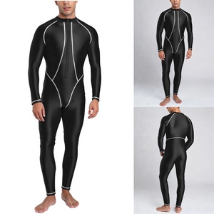 Fabricant de maillots de bain sportifs personnalisés pour hommes : Combinaison de bain intégrale anti-UV, pantalon long de bain, combinaison brillante, maillot de bain une pièce - Product Image 4
