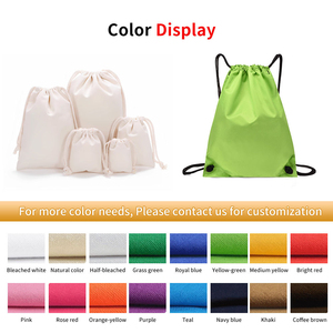 Sacs en toile écologique imprimés en coton et lin avec cordon de serrage, emballage cadeau, sac anti-poussière avec cordon de serrage, impression personnalisée du logo - Product Image 6