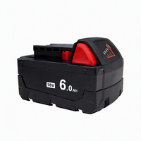 Batterie de remplacement pour outil électrique sans fil haute capacité 18V 10 cellules 6.0Ah Batterie lithium-ion rechargeable pour Milwaukee