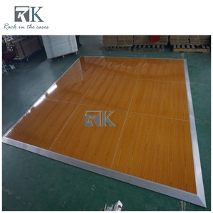 Piste de danse de mariage 3ftx3ft 4ftx4ft 1mx1m avec bords en aluminium et matériaux en contreplaqué à grain de bois - Product Image 2