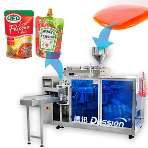 Automatic Liquid Doypack Filling Packing Machine Sauce Stand up Bag Packing Machine Cream Juice Spout Pouch Packing Machine