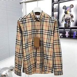 Camisa de Manga Larga para Hombre, Diseño a Cuadros, Estilo Casual y Elegante, Corte Entallado, Otoño 2026, Alta Calidad - Product Image 1