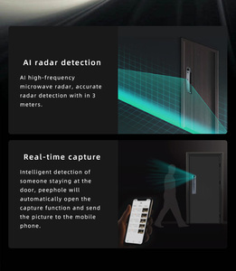 तुया 3 डी चेहरे की पहचान स्मार्ट लॉक हथेली नस फिंगरप्रिंट दरवाजा दर्शक कीलेस एंट्री होम सिक्योरिटी इलेक्ट्रॉनिक लॉक - Product Image 3