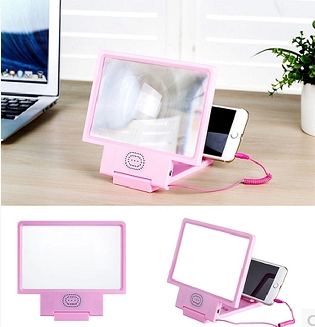 Smartphone Magnifier Hd Desktop Mobile Phone Screen Amplifier With Speaker 3d Screen Magnifier