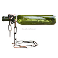 FSE Chaîne Suspendue Casier à Vin Support en Métal avec Support de Bouteille Décorations de Bar Fête Feestanding Casier à Vin en Métal Casier à Bière