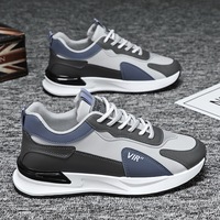 Chaussures de course polyvalentes en maille pour hommes, baskets décontractées antidérapantes et résistantes à l'usure
