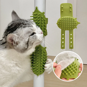 Cepillo de Silicona Plegable y Portátil para Mascotas, con Correa Ajustable, Cepillo de Masaje Flexible para Perros y Gatos - Product Image 4