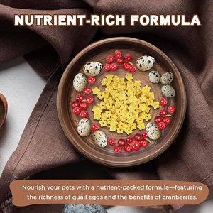 Oem/odm חיית מחמד מטפלת בחלבון גבוהה הקפאה מיובשת חלמון & קוביה חמוציות חתול & כלב חטיפי ביסקוויטים חטיפים להתייבש עבור חיות מחמד - Product Image 3