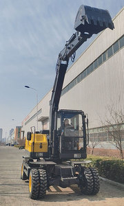 Excavadora de Ruedas PW75 de 6.6 Toneladas, Excavadora Hidráulica con Motor Yangdong de 60kW, 1 Año de Garantía, Cucharón de 0.36m, Alto Momento de Carga - Product Image 6