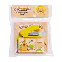 Niedlicher Capybara Mini-Heftapparat Kompakt und Tragbar für Studenten Büro-Dokumentenbindung Auch Ideal Als Schülerpreis