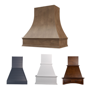 Cubierta de Campana Extractora Curva de Madera de 30 Pulgadas, Diseño Contemporáneo para Muebles y Gabinetes, Fácil Instalación - Product Image 6