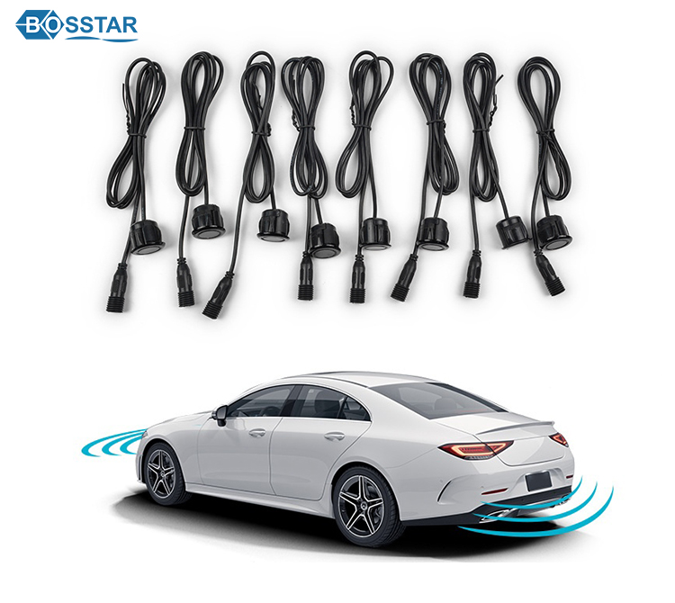 Автомобильный радар 8 датчиков двойной передний задний визуальный видео Датчик парковки резервный радар слепой зонд парктроник комплект системы