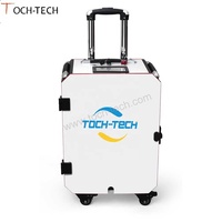 Machine de nettoyage au laser à fibre flexible portable sur chariot pour acier inoxydable, métal, aluminium – Sans consommables