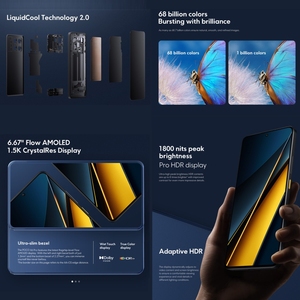 Xiaomi POCO X6 Pro รุ่น Global, 12GB+512GB หน้าจอ 6.67 นิ้ว ระบบปฏิบัติการ Xiaomi HyperOS ชิปประมวลผล MediaTek Dimensity 8300-Ultra Octa Core <span class=keywords><strong>3</strong></span>.35GHz, รองรับ NFC - Product Image 3