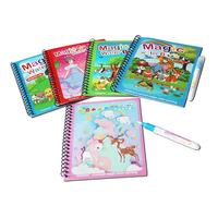 Personnaliser en vrac dessin jouets livre de coloriage de l'eau livre aqua réutilisable avec stylo à eau magique