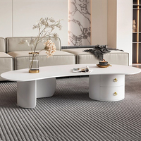 Table basse de luxe légère artisanale de style italien maison moderne design irrégulier noix de cajou noires pour petits meubles