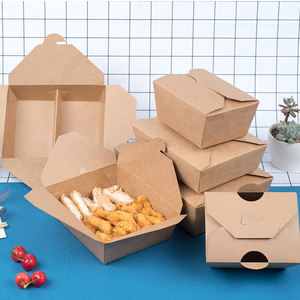 Cubos de Papel Desechables Personalizados para Alitas de Pollo Frito de 3 Litros y 130 oz con Tapa - Product Image 5