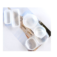 YS facettes rond carré résine bricolage pendentif moule combinaison cristaux pierres Silicone bougie plâtre moule porte-clés bijoux outils
