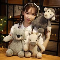 Peluche Super Douce de 8 Pouces, Série Animaux Mignons (Panda, Cochon Rose, Dinosaure), Poupée pour Machine à Pinces, Cadeau pour Enfants, Vente en Gros Usine