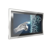 PC Panel Sentuh Baja Tahan Karat 18,5" IP69K, Komputer Industri Tahan Air dengan Layar Sentuh PCAP