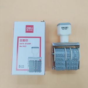 Sello de Fecha Deli No.7527, Sello de Rodillo de 5 mm para Uso en Oficina - Product Image 1