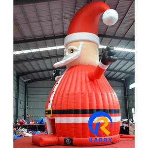 Château gonflable géant <span class=keywords><strong>Père</strong></span> Noël pour location de fête de Noël et utilisation <span class=keywords><strong>en</strong></span> aire de jeux - Product Image 4