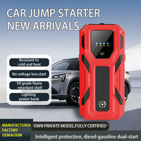 OEM/ODM Démarreur de Voiture 37000mWh, Batterie Externe 3000A, Démarreur à Batterie Lithium-ion avec Lumière LED