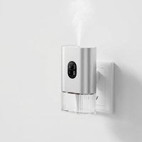 Diffuseur d'huiles essentielles électrique mural 50 ml, sans eau, en métal, nébuliseur d'arômes pour hôtels, nébuliseur de parfum à brancher