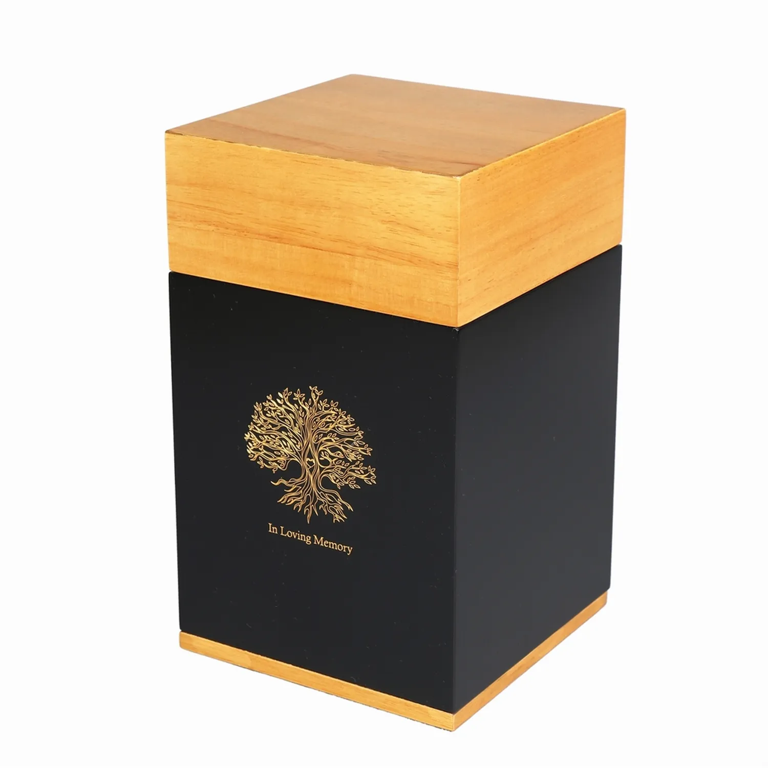 Caja de embalaje de cenizas para adultos, urna de recuerdo de madera para cremación personalizada para cenizas humanos, hombres y mujeres