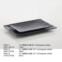Vente en gros MS311 ensemble de vaisselle classique en mélamine style japonais vaisselle en plastique circulaire ronde et plate durable plat poli