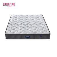 Matelas hybride personnalisé LOONGFUNG – Tissu respirant de qualité supérieure, ressorts ensachés, latex naturel, enroulable pour hôtels et maisons