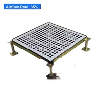 Plancher surélevé en acier perforé antistatique robuste 600x600mm pour centre de données, salle de serveurs