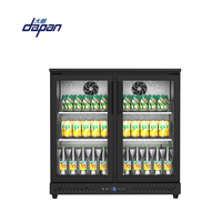 Réfrigérateur à double porte, armoire à bière commerciale, refroidisseur de bar arrière, vitrine réfrigérée