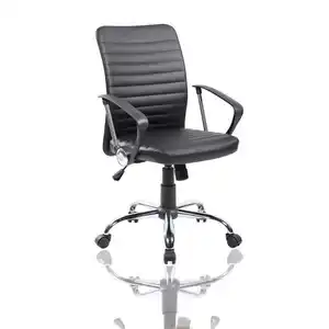 Manufacturer Supplier Unique Design Luxury Adjustable Height Mid Backrest Swivel Office Desk Chair