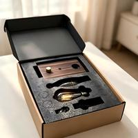 Diffuseur d'arômes en bois de noyer Dispositif de parfum sans eau de qualité supérieure, distributeur d'huiles essentielles à ultrasons en bois massif"
